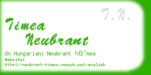 timea neubrant business card